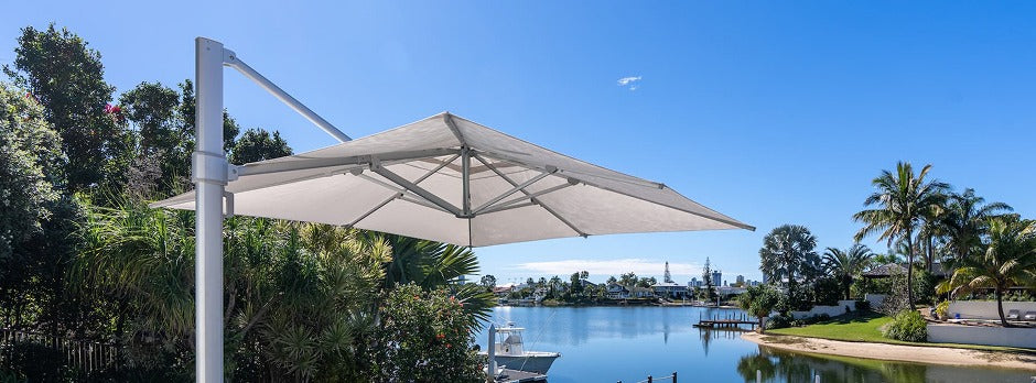 Why the Skyspan Sola is the Best Poolside Cantilever Umbrella